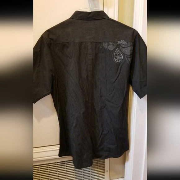 Billabong Short Sleeve Button Down Shirt Mens Sz L striped - Picture 5 of 6